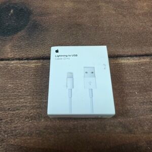 Apple Lightning to USB Cable Unisex 2m White New MD819AM/A A1510 6.6ft